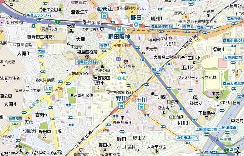 塚本コンタクト（塚本眼科）付近の地図